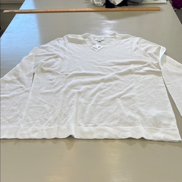 J. Crew Cotton Teddie sweater Size Large - Picture 3 of 10